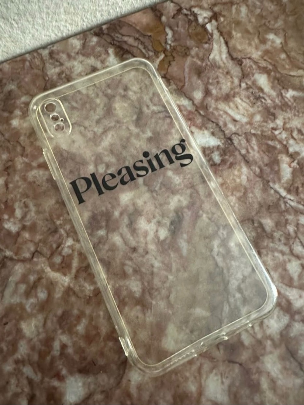 Clear 'Pleasing' Soft TPU Phone Case - Transparent for iPhone XS Max